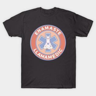 Funny Llama Paramedic EMT EMS First Responder Medic Gift T-Shirt